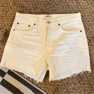 AGOLDE long white shorts